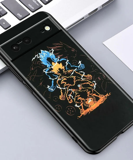 Dragon Ball Z Shockproof Silicone Case – Google Pixel 4 to 9 Series