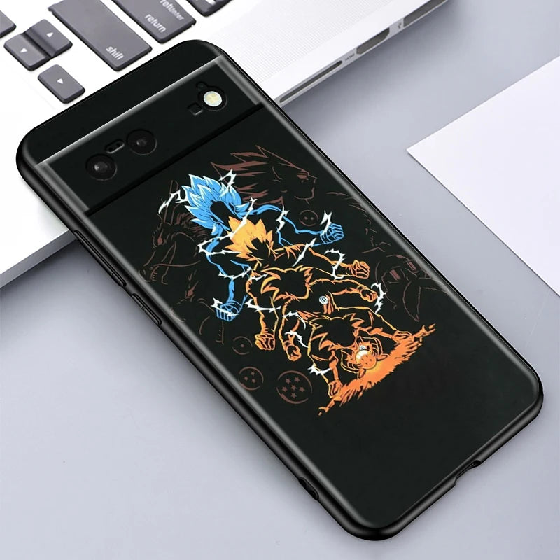 Dragon Ball Z Shockproof Silicone Case – Google Pixel 4 to 9 Series