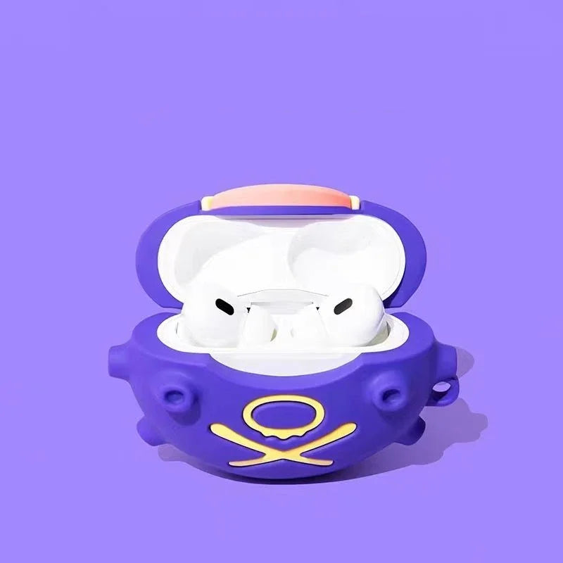 Koffing Pokémon AirPods Case – 3D Silicone Cover with Keychain for AirPods 1 2 3 & Pro