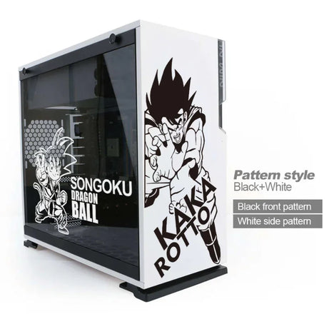 Dragon Ball Anime Stickers for ATX Mid Tower Computer Cartoon PC Case Waterproof Removable
