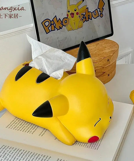 Pikachu Car Cute Desktop Creative Pikachu Tissue Box Ornament Pok é mon Paper Box Anime Peripheral Model