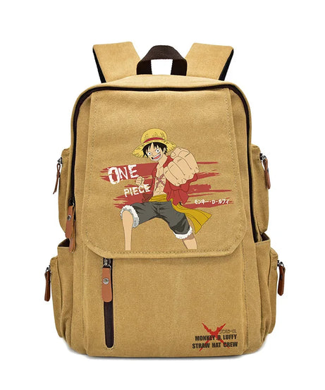 Anima One Piece Peripherals Luffy Ace Premium New Rucksack School Bag Trendy Large Capacity Backpack Bag Birthday Fan Gift