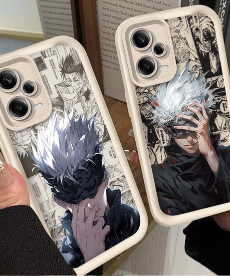 Jujutsu Kaisen Satoru Gojo Case For Xiaomi Redmi Note 13 14 12 11 Pro Plus 5G 12S 11S 10S 10 9 Redmi 14C 13C 12C 12 4G A3 A3X