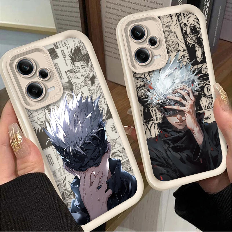 Jujutsu Kaisen Satoru Gojo Case For Xiaomi Redmi Note 13 14 12 11 Pro Plus 5G 12S 11S 10S 10 9 Redmi 14C 13C 12C 12 4G A3 A3X