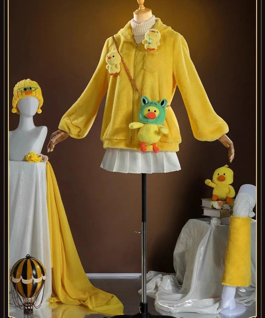 Tracy Reznik Mechanic Identity Ⅴ cosplay Sally costume Hat backpack sweater jacket skirt prop Halloween sweet girl yellow set