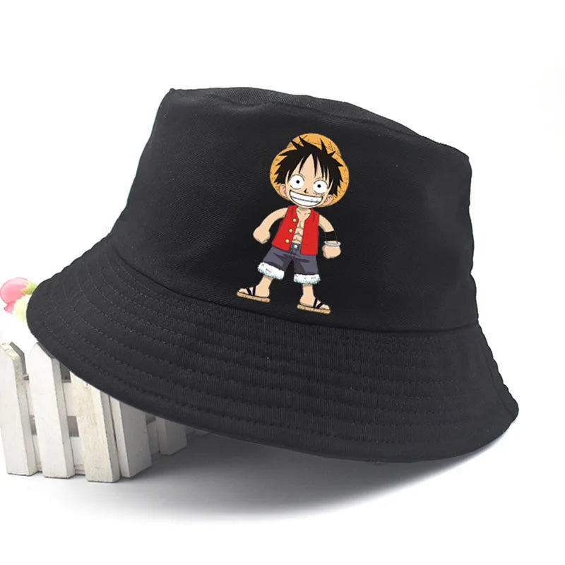 One Piece Luffy Embroidered Bucket Hat 8