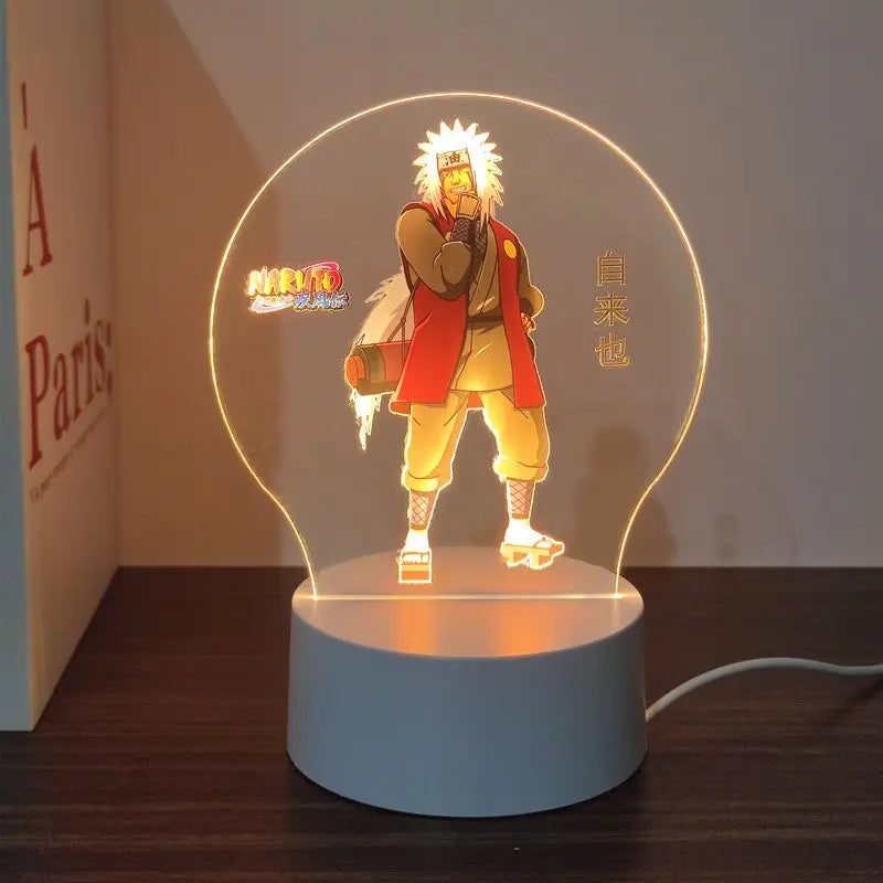 New Animation Naruto anime peripheral light-up stand night light Naruto Sasuke Uchiha Itachi Gaara Kakashi Tsunade holiday gift
