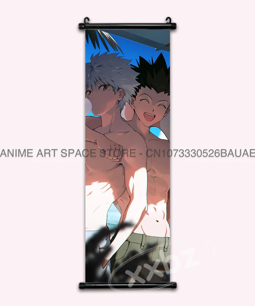 Hunter x Hunter Scroll Poster – Classic Anime Wall Art Canvas Decoration