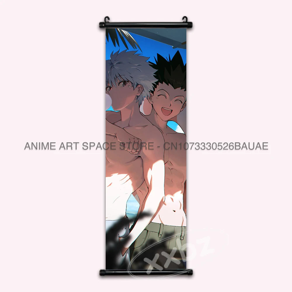 Hunter x Hunter Scroll Poster – Classic Anime Wall Art Canvas Decoration