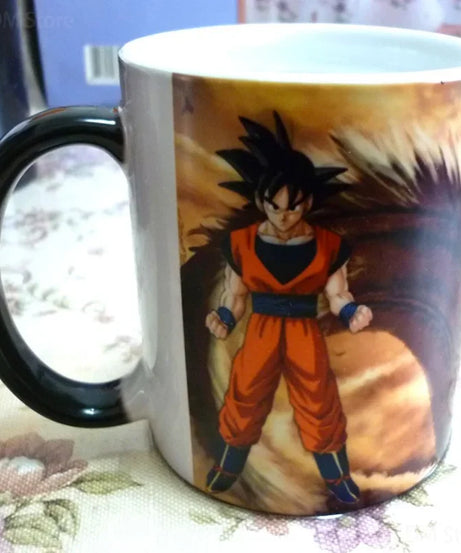 Dragon Ball Goku Color Changing Cup Mug Personalised Magic Mugs Heat Activated Image Photo Coffee Mugs Surprised