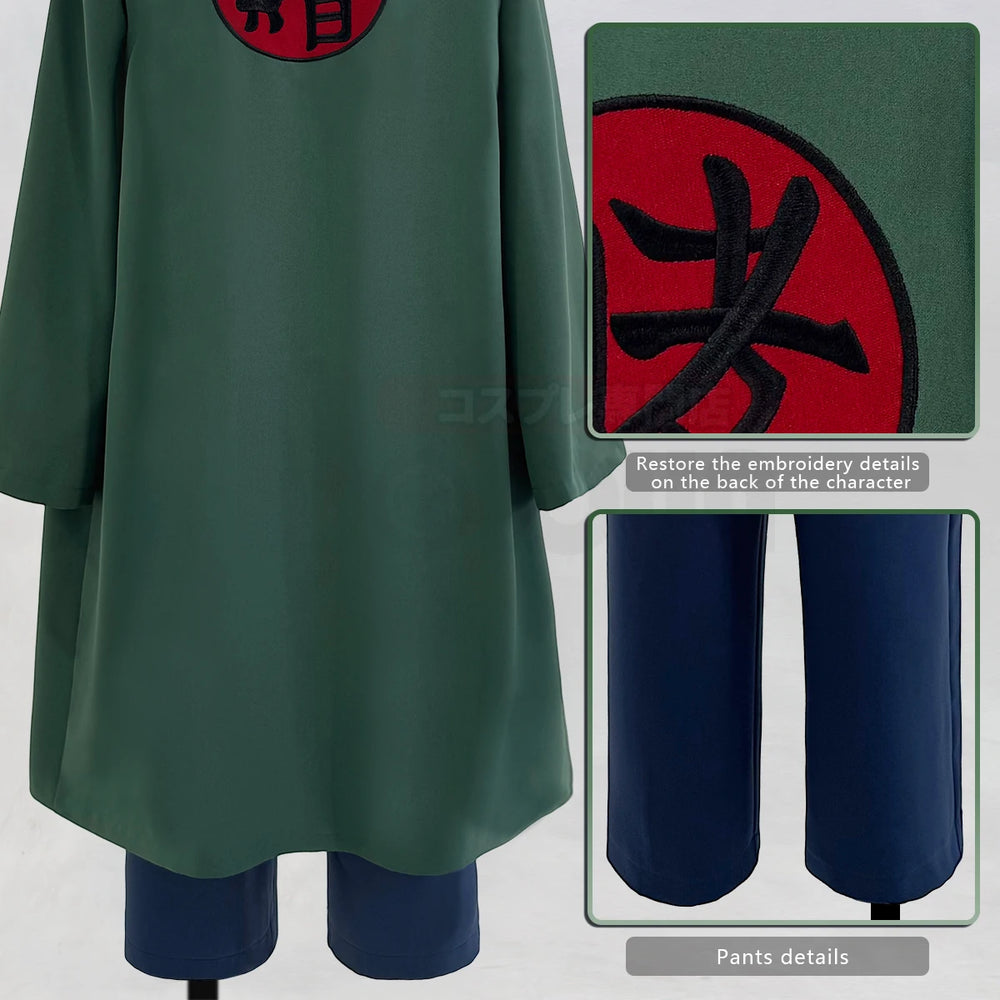 Anime Tsunade Cosplay Costume – Embroidered Haori, Top, Pants & Belt Set 4