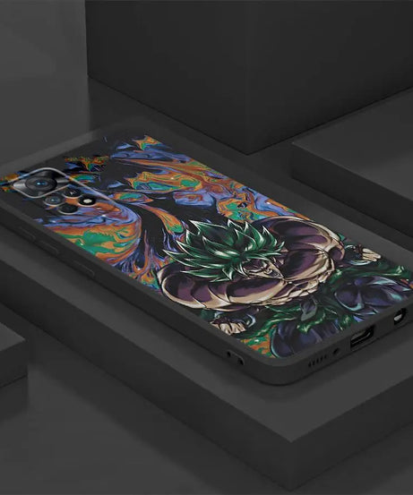 Case for Xiaomi Redmi Note 10S 9 10 11 12 Pro 12s 9S 7 8 13 14 Pro Plus 11s Black Soft Phone Cover DragonS BallS Broli Goku