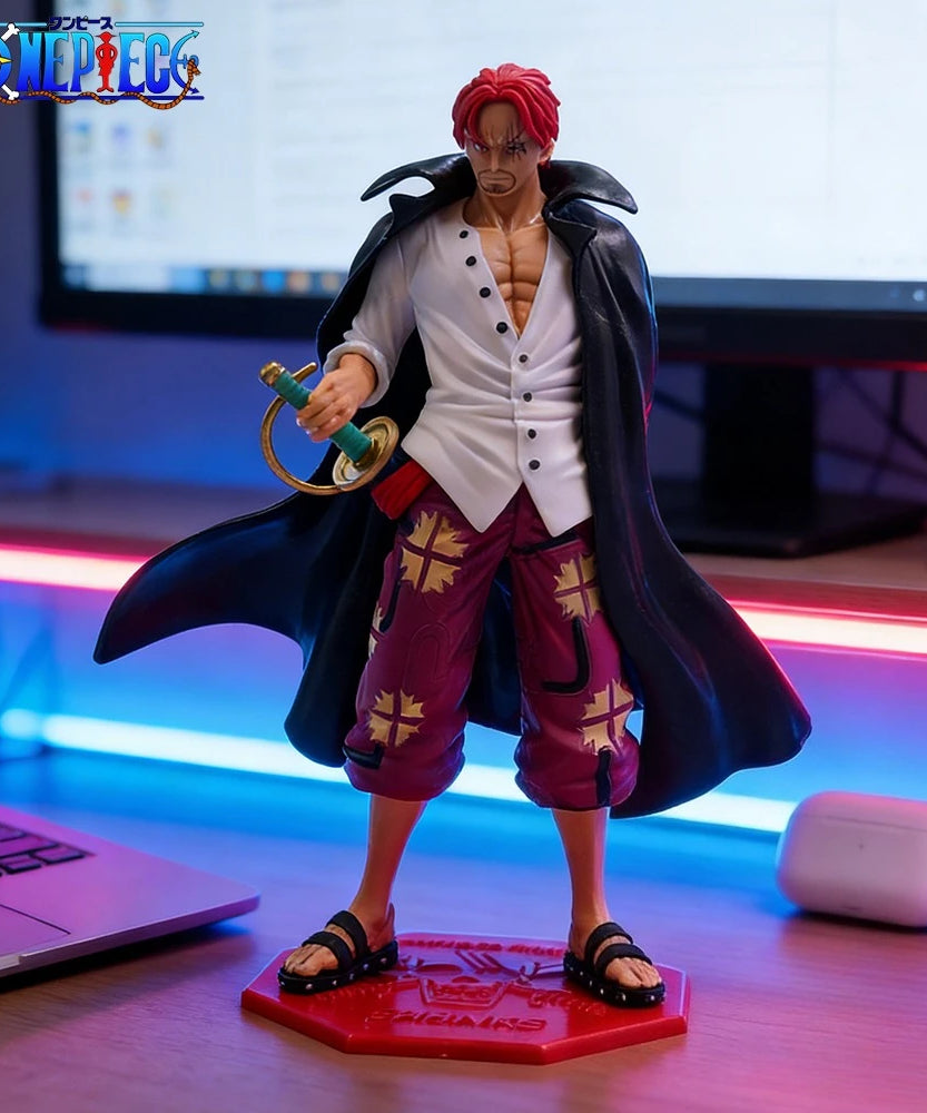 24.5cm/9.65in Anime ONE PIECE Figure Shanks Action Figures Pvc Statue Collection Model Toys Gifts