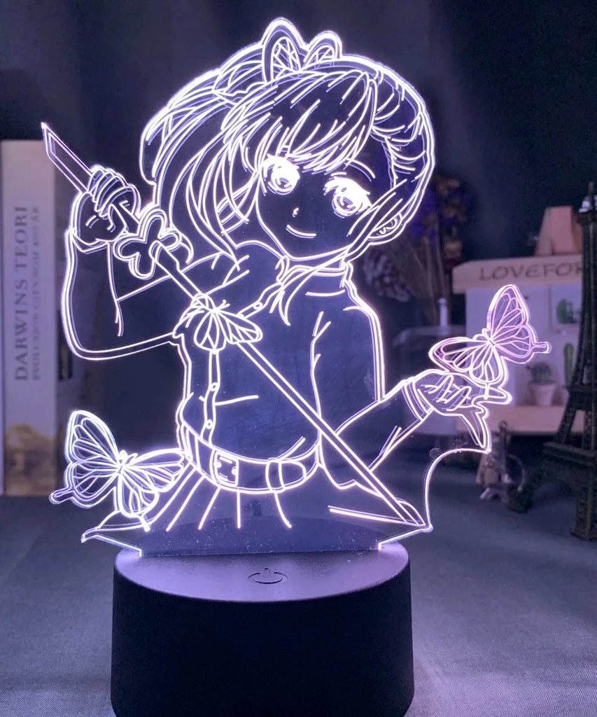 Manga 3d Light Kimetsu No Yaiba for Bedroom Decor Night Light Birthday Gift Table Lamp Anime Demon Slayer Mitsuri Kanroji Figure