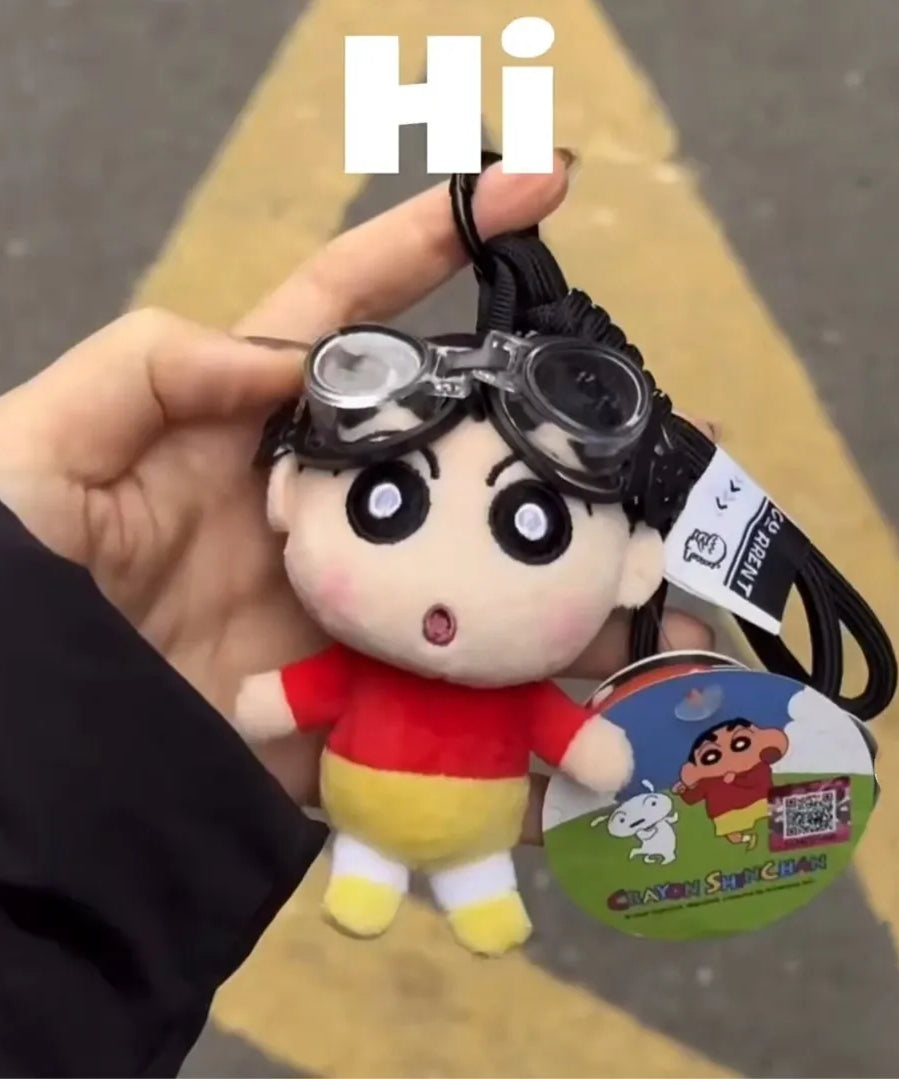 Cute Genuine Chef Series Crayon Shin-chan Plush Doll Keychain Bag Pendant Toy Gift