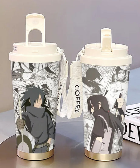 new Uzumaki Naruto cute and cool personality high-value two-dimensional student going out portable straw water cup birthday gift