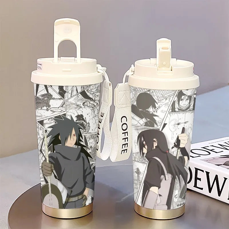 new Uzumaki Naruto cute and cool personality high-value two-dimensional student going out portable straw water cup birthday gift