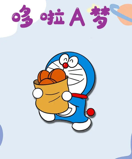 New Doraemon Anime Cartoon Kawaii Jingle Cat Cute Clothes School Bag Pins Ornaments Creative Personalized Badge Gift Wholesale