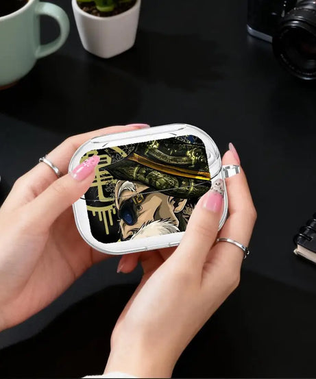Clear Earphone Cases Cover With Hook Case For Samsung Galaxy Buds 3Pro 4Pro Live 3 FE 2Pro 2 4 Pro Master Roshi V-Vegeta