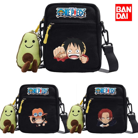 One Piece Luffy Single Shoulder Bag Aniem Cosplay Sling Backpack Casual Daypack Small Square Bag