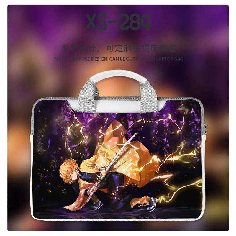 Demon Slayer Nezuko Tanjiro Notebook Laptop Bag Can Be Worn on One Shoulder As A Suitcase 12-16 Inches Anime Universal