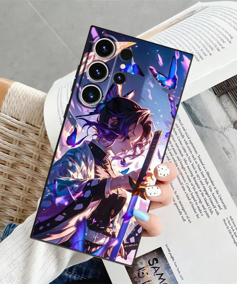 Demons Anime Slayer Case for Samsung Galaxy S25+ S9 S24+ S21 S22 S25 Ultra S20 S23 FE S24 Plus Soft Back Phone Cover