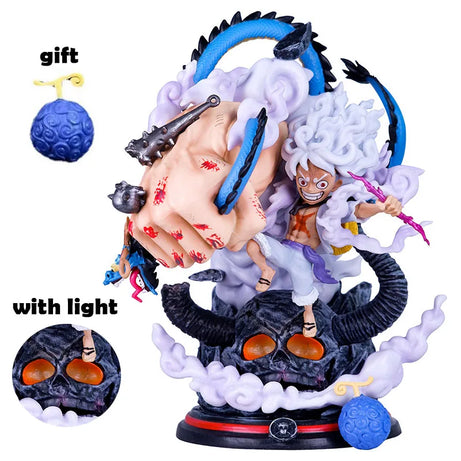 22cm One Piece Luffy Anime Figure Four Emperors Monkey D. Luffy Action Figure Sun God Nika Gear 5 Luffy Figurines Model Doll Toy