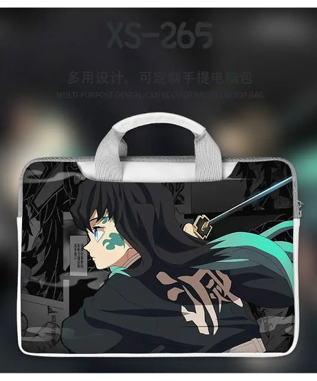 Demon Slayer Nezuko Tanjiro Notebook Laptop Bag Can Be Worn on One Shoulder As A Suitcase 12-16 Inches Anime Universal
