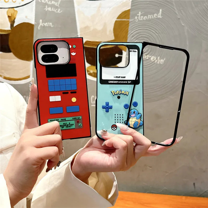 Pokémon Flip Case – Pikachu, Charmander & Squirtle | Google Pixel Fold Series