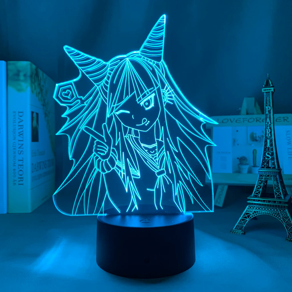 Anime Danganronpa V3 Nagito Komaeda Led Night Light Nagito Komaeda Game Figure Bedside Lamp for Bedroom Decor Kids Manga Gifts