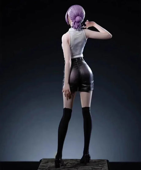 Chainsaw Man 1/6 Reze Action Figure 32cm Exquisite PVC Double Head Statue Anime Pretty Girl Model Toy Desk Deco Collectable Gift