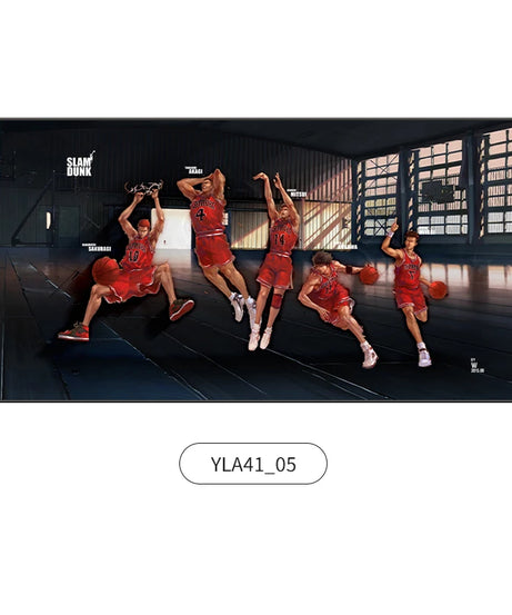 Slam Dunk Wall Art – Sakura Path Anime Mural for Bedroom or Living Room