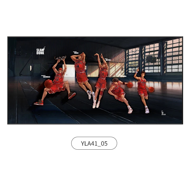 Slam Dunk Wall Art – Sakura Path Anime Mural for Bedroom or Living Room