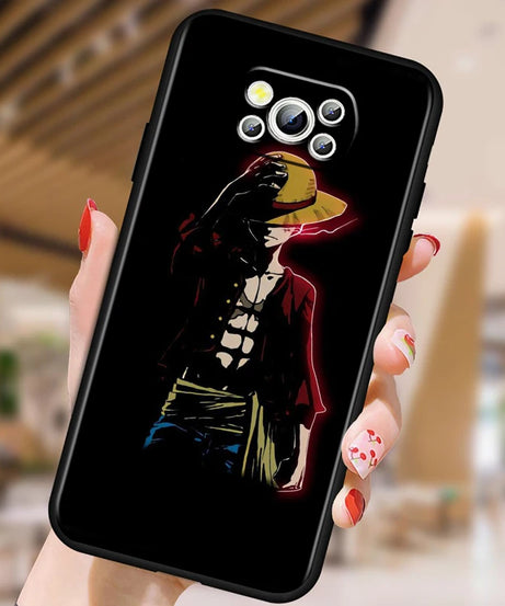 One Piece Luffy Case for Xiaomi Mi Poco F5 F4 F3 F2 X5 X4 X3 M6 M5 M5S M4 M3 C40 Pro GT NFC 5G
