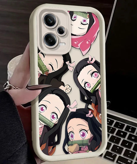 Anime Demon Slayer Case For Xiaomi Redmi Note 13 14 12 11 Pro Plus 5G 14S 12S 11S 10S 10 9 Redmi 14C 13C 12C 12 4G Back Cover
