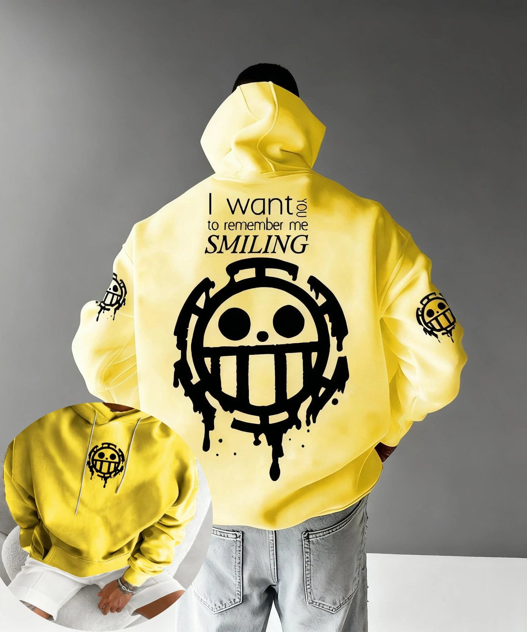 Unisex Oversized One Piece Anime Hoodie Men Women Pullover Sweatshirt  Graphic Print Casual Streetwear Autumn New Fashion Y2k