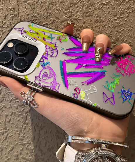 Anime Arcanes Graffiti J-Jinxs For iPhone 16 15 14 13 12 11 Pro Max XS Max 7 8 Plus Phone Case Shockproof Silicone Matte Cover