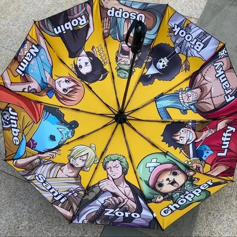 One Piece Folding Automatic Umbrella Anime - Sun Protection