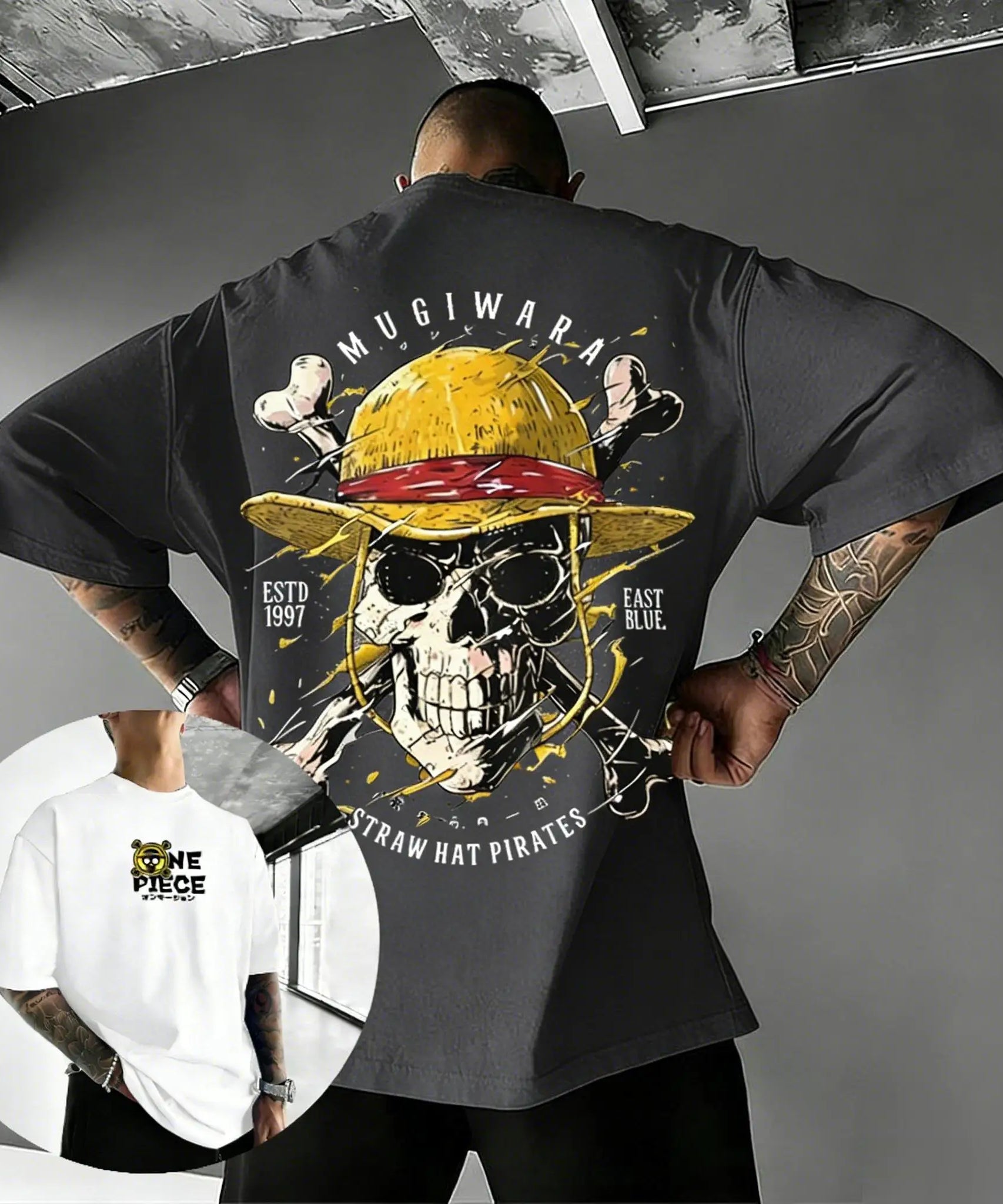 Unisex Oversize One Piece Skull Anime T Shirt Men Women Cotton Streetwear Casual Short Sleeve Top Graphic Tee Trendy 2026 Summer