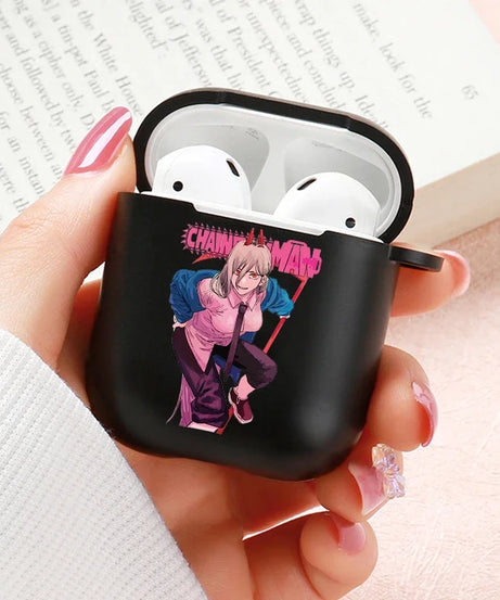 Anime Chainsaw Man Airpods Case for Apple Airpods Pro 2 1 2 3 Protective Denji Makima Aki Pochita Airpods Pro Case