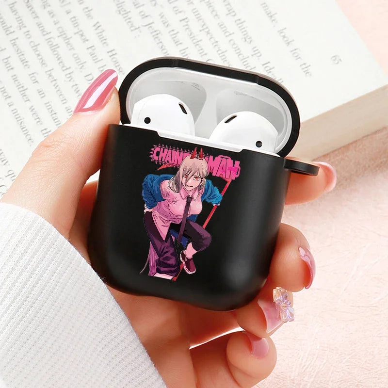 Anime Chainsaw Man Airpods Case for Apple Airpods Pro 2 1 2 3 Protective Denji Makima Aki Pochita Airpods Pro Case