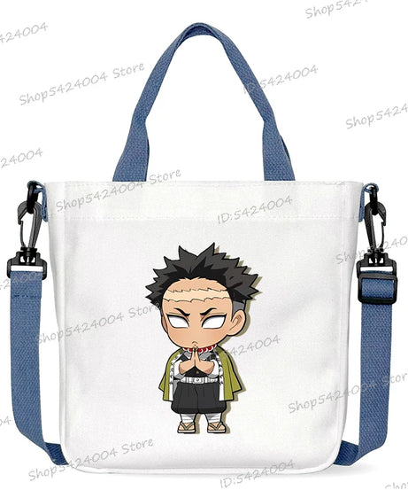 Demon Slayer Crossbody Bag – Rengoku & Tengen Graphic Print Shoulder Bag