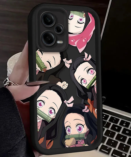 Anime Demon Slayer Case For Xiaomi Redmi Note 13 14 12 11 Pro Plus 5G 14S 12S 11S 10S 10 9 Redmi 14C 13C 12C 12 4G Back Cover