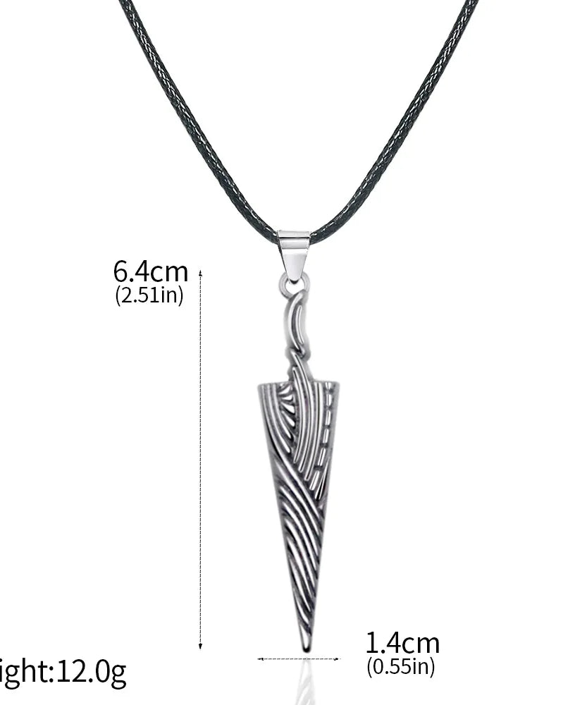 Game Hollow Knight Bone Nail Logo Necklace Jewelry Gift For Women Men Game Fans Alloy Metal Trinket Wholesale