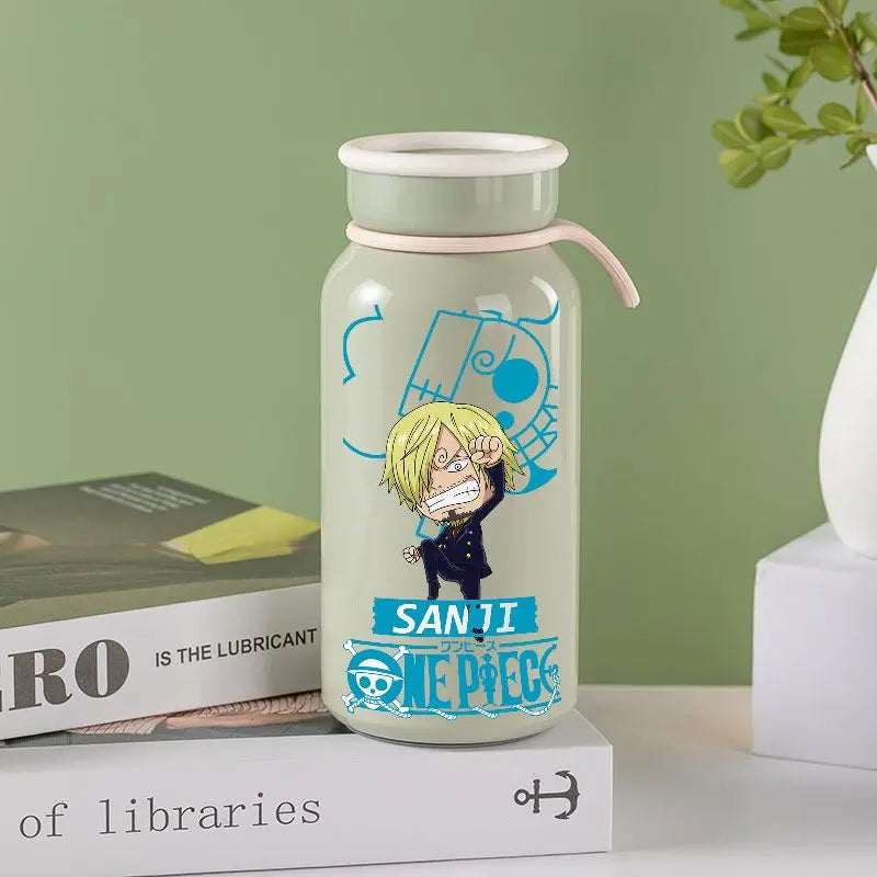 Anime One Piece Monkey D. Luffy Roronoa Zoro Nami Usopp Chopper Nico Robin Franky Insulated Cup Drinking Cup Anime Cup