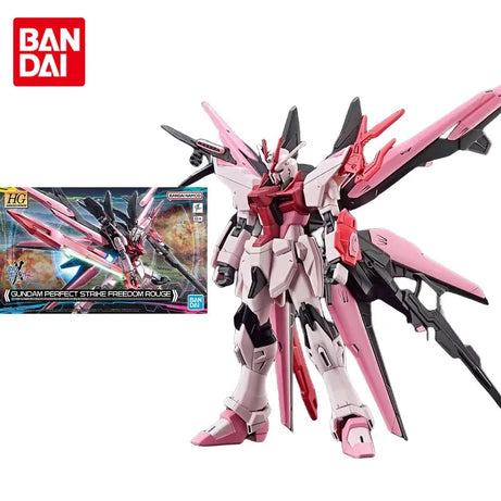 Gundam Model Kit Anime Figure HG 1/144 GUNDAM PERFECT STRIKE FREEDOM ROUGE Action Figures Toy Gifts for Children