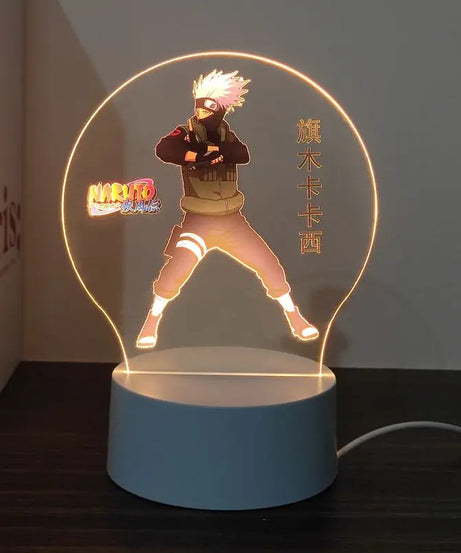New Animation Naruto anime peripheral light-up stand night light Naruto Sasuke Uchiha Itachi Gaara Kakashi Tsunade holiday gift