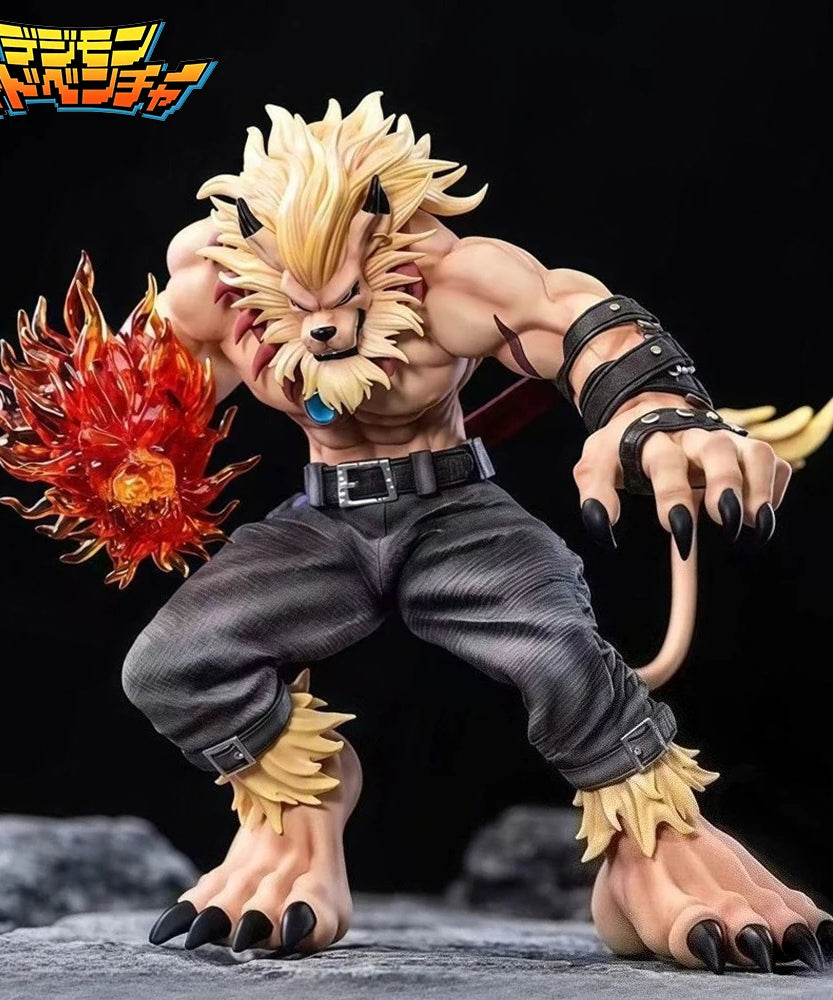 21cm/8.27in Anime Digimon Adventure Figure Leomon Action Figures Pvc Statue Desktop Ornamen Collection Model Toys Gifts