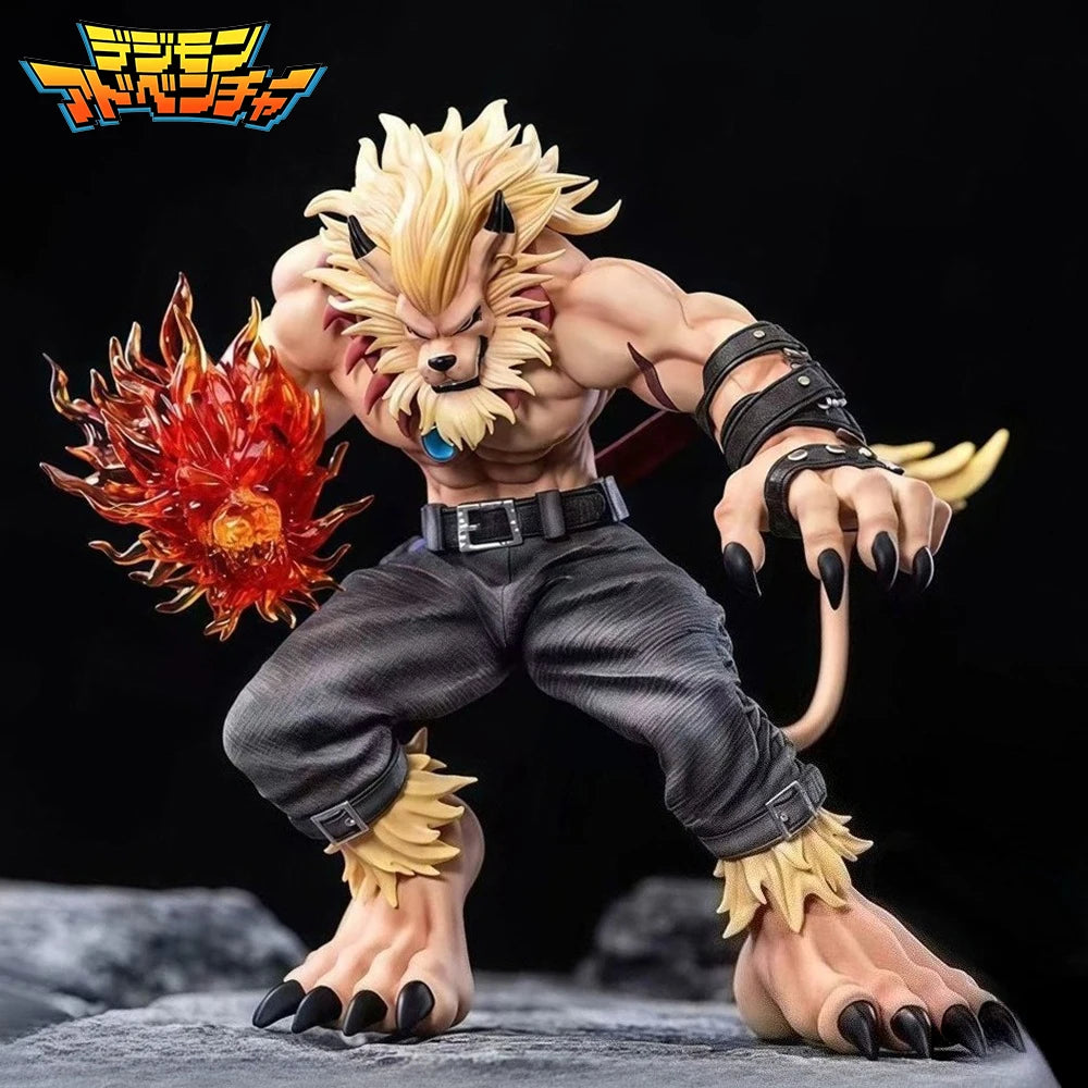 21cm/8.27in Anime Digimon Adventure Figure Leomon Action Figures Pvc Statue Desktop Ornamen Collection Model Toys Gifts