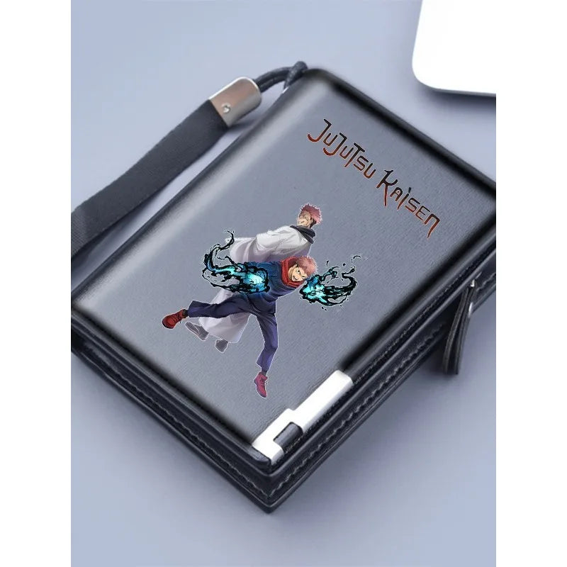 Jujutsu Kaisen Wallet Anime Coin Purse Men Credit Card Holder Boy Student Fashion Short Trifold Money Key Storage Pouch